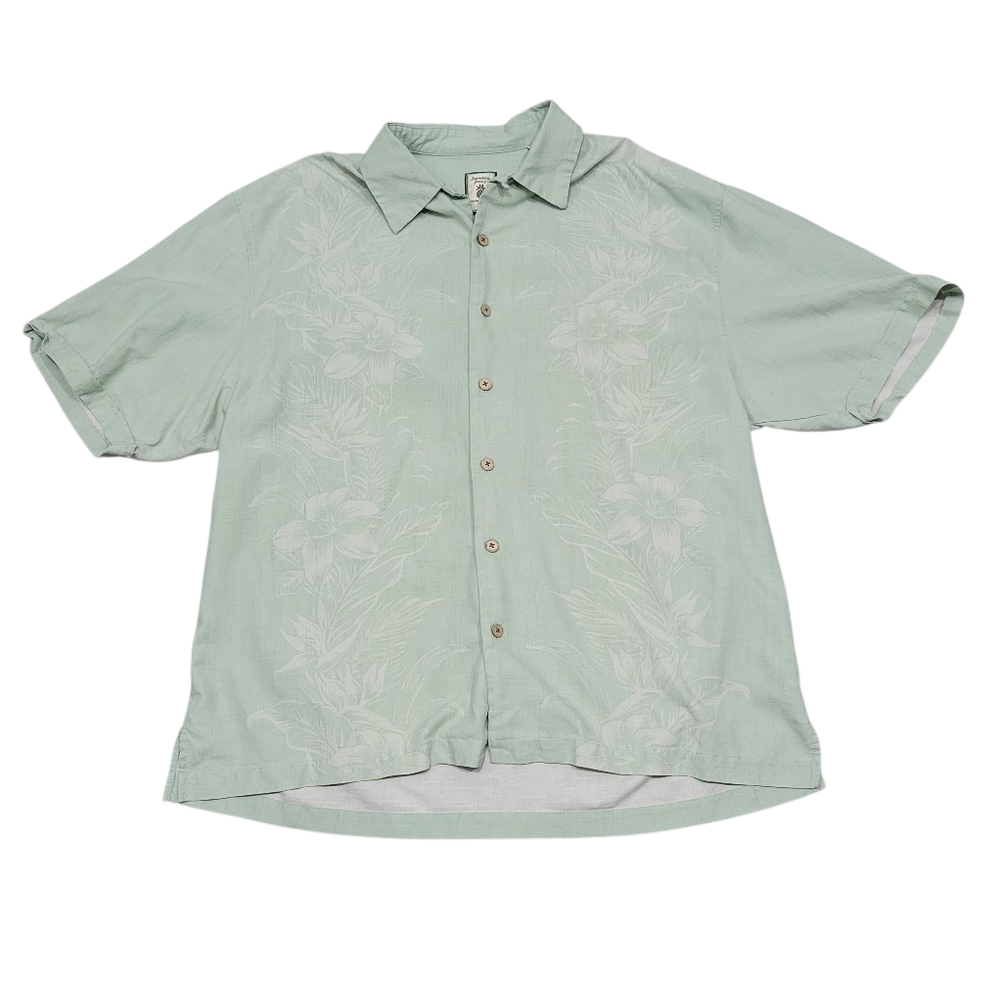 Jamaica Jaxx Hawaiin Shirt Size XXL Green